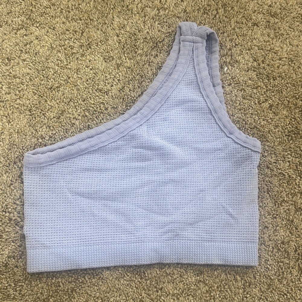 NWOT Urban Outfitters Lavender Asymmetrical Crop Top - Picture 3 of 3